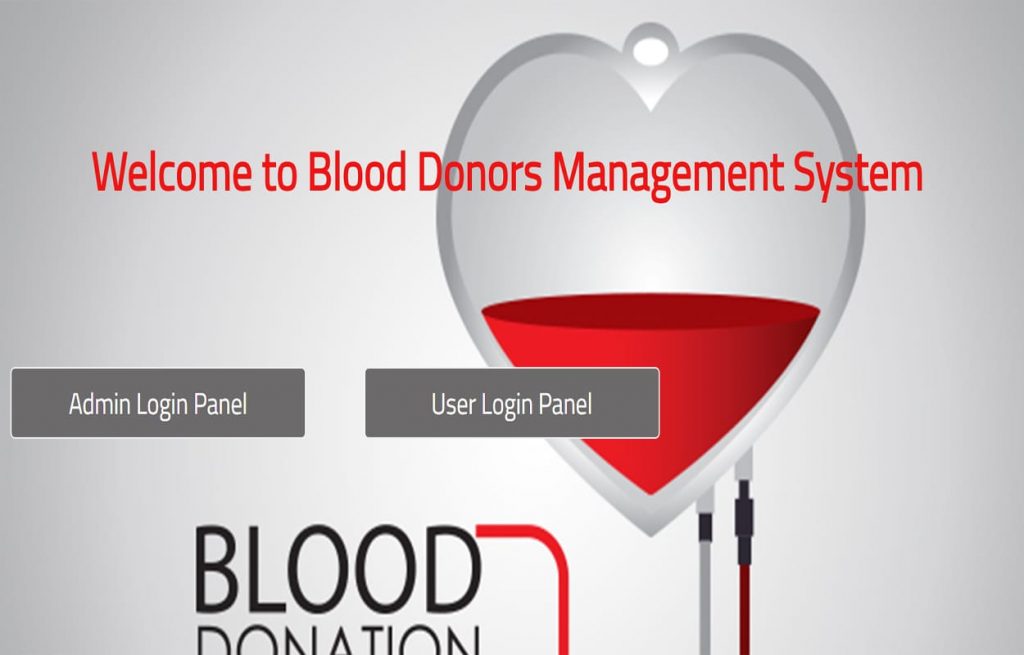 blood bank management system project in java