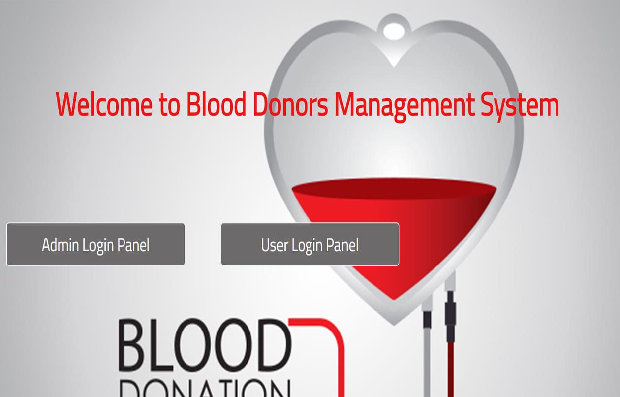 Blood Bank Management System In Php With Source Code Codezips