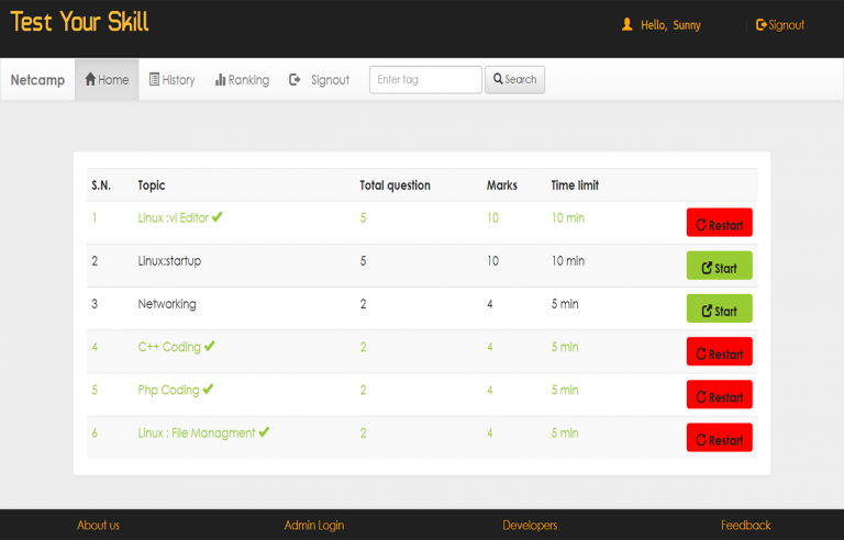 Online Examination System In Php With Source Code Codezips