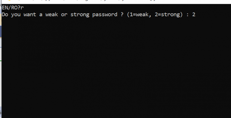 random password generator in python