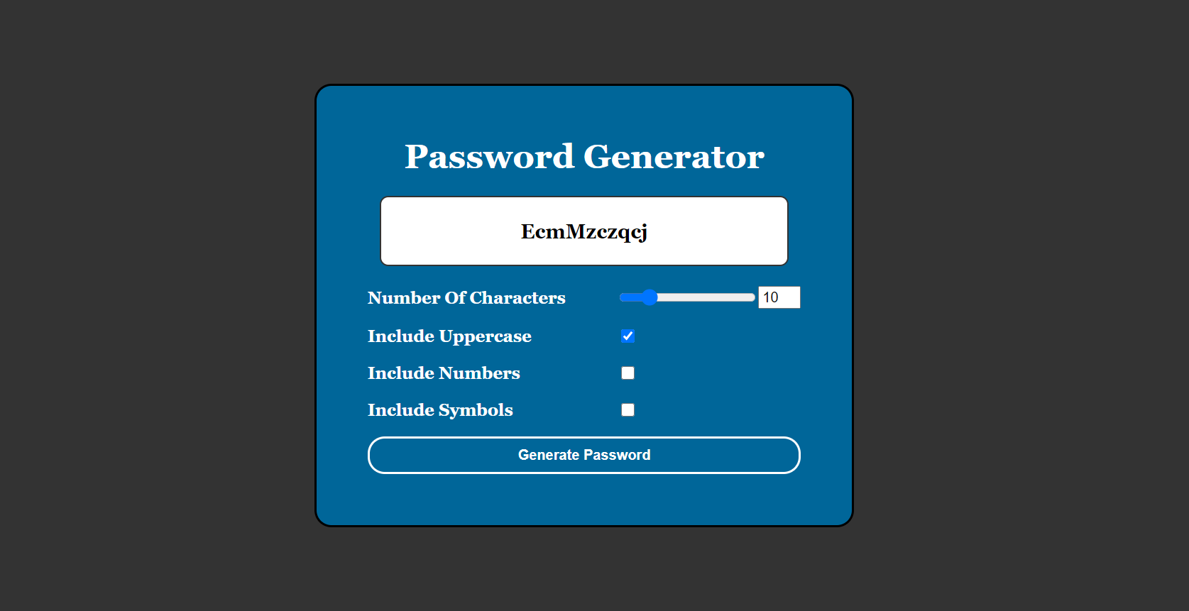 automated strong password generator