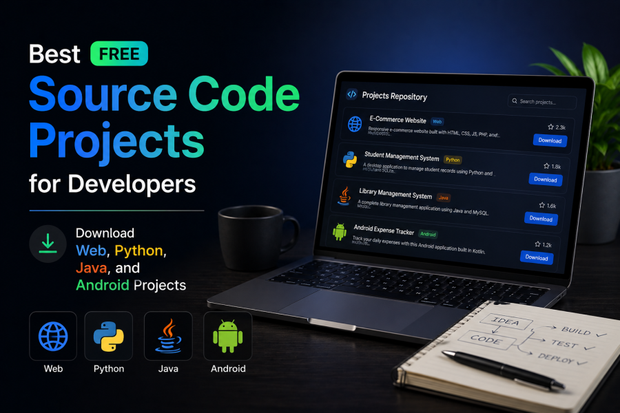Best Free Source Code Projects for Developers: Download Web, Python, Java, and Android Projects