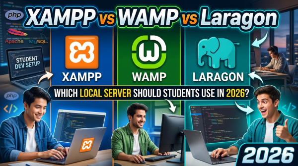 XAMPP vs WAMP vs Laragon – Which Local Server Should Students Use in 2026?