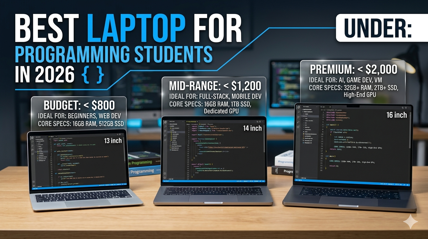 Best Laptop for Programming Students in 2026 - Under $800, $1,200 and ...